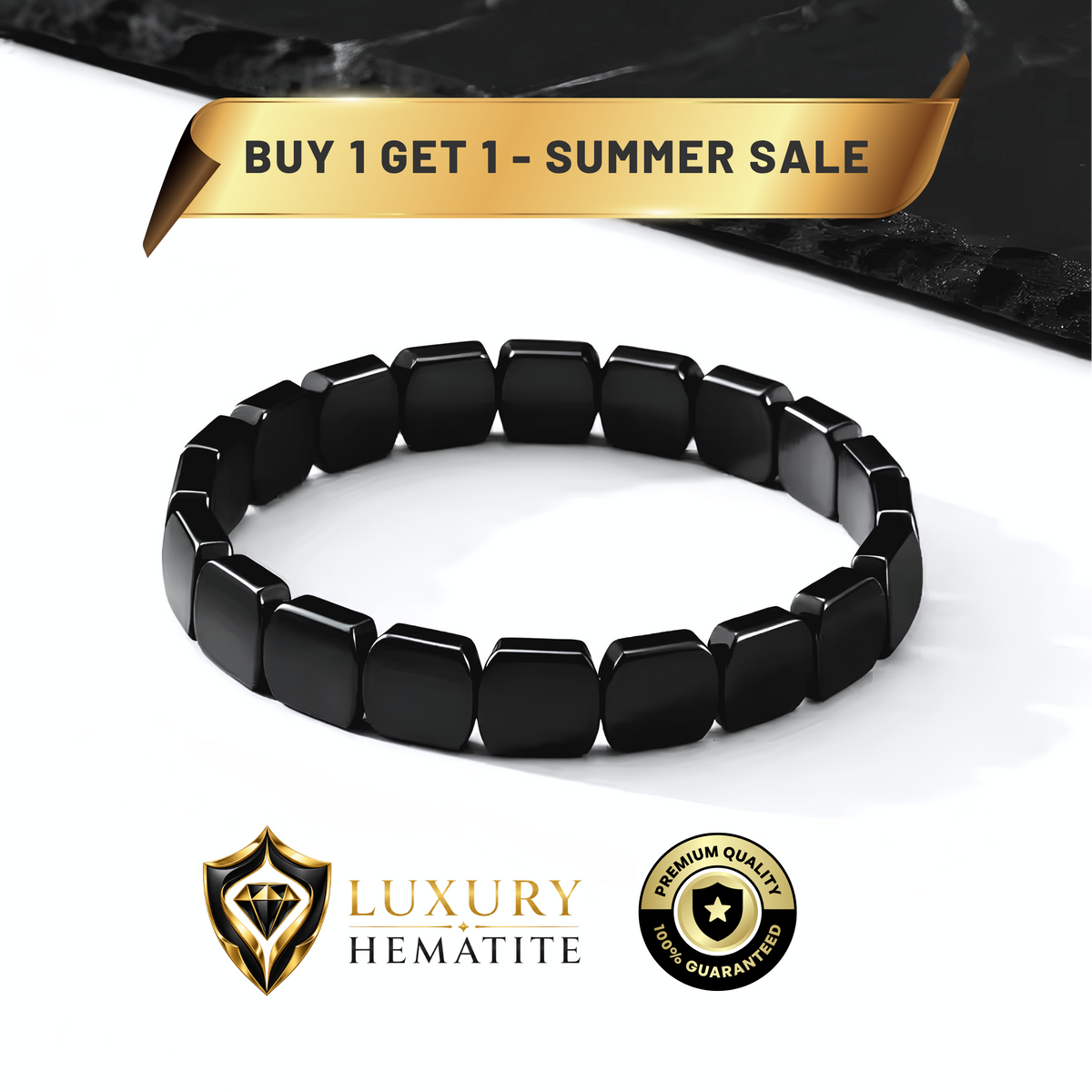 HEXCHARM PREMIUM HEMATITE BRACELET