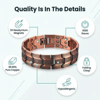 MagnetPure Triple Power Copper Magnetic Bracelet for Men