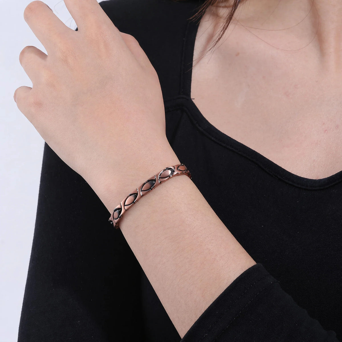 MagnetPure Fish Link Copper Magnetic Bracelet for Women