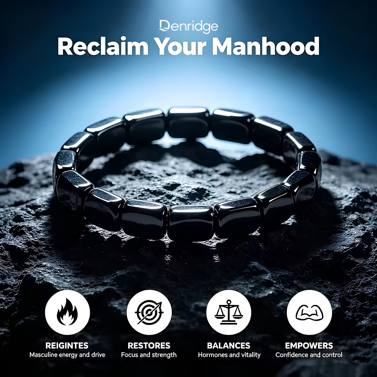 HEXCHARM PREMIUM HEMATITE BRACELET