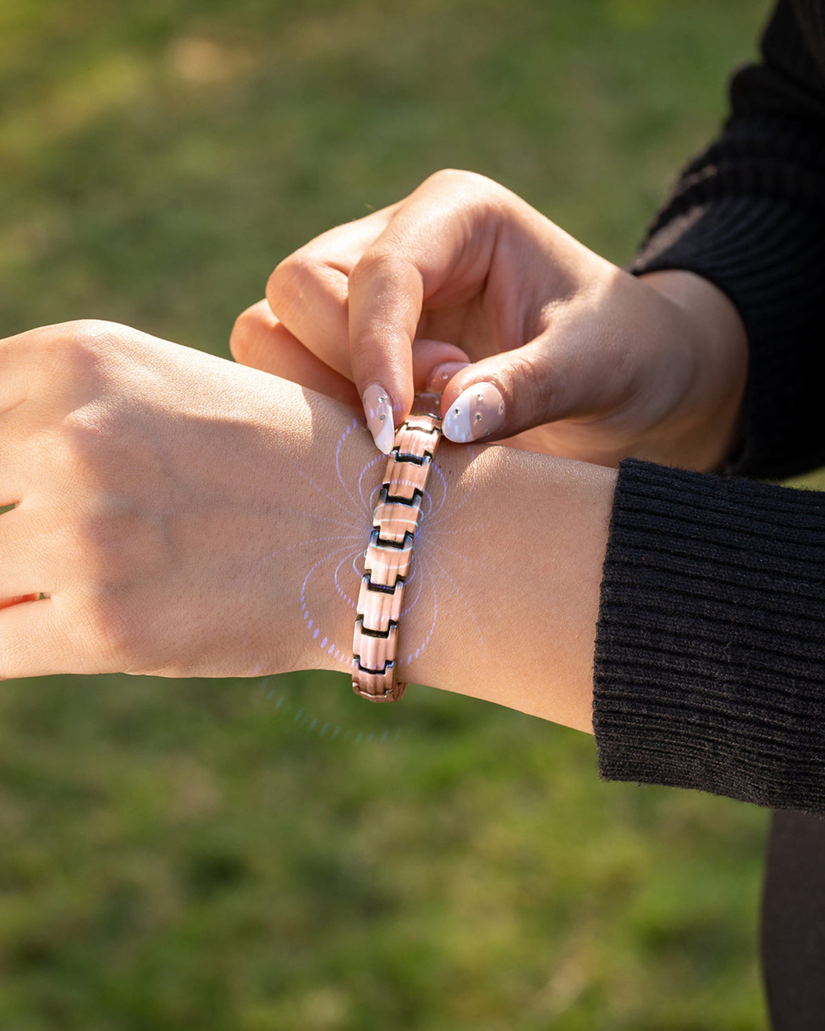 His & Hers Matching Magnetic Bracelets – EllipseMAX Copper