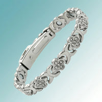 MagnetPure Crystal Clover Copper Magnetic Bracelet for Women